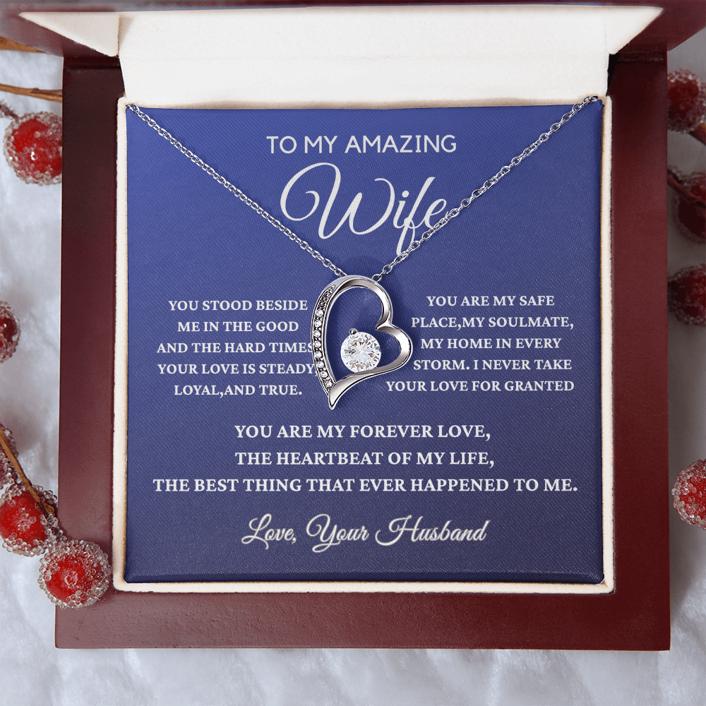 To My Amazing Wife - Forever Love Necklace - Gift From Husband