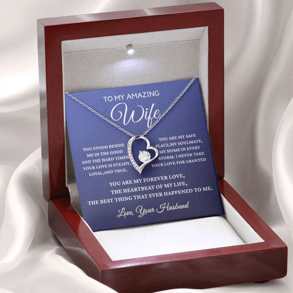 To My Amazing Wife - Forever Love Necklace - Gift From Husband