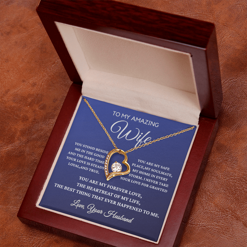 To My Amazing Wife - Forever Love Necklace - Gift From Husband