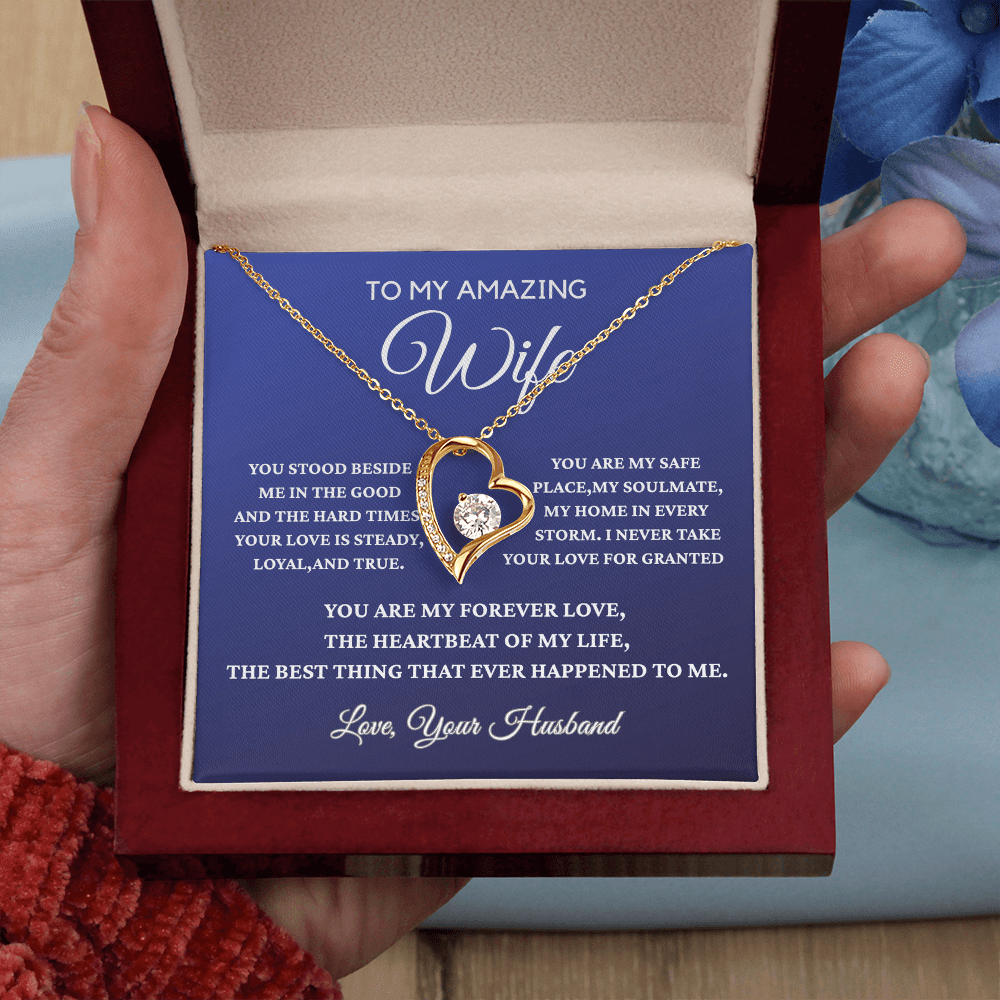 To My Amazing Wife - Forever Love Necklace - Gift From Husband