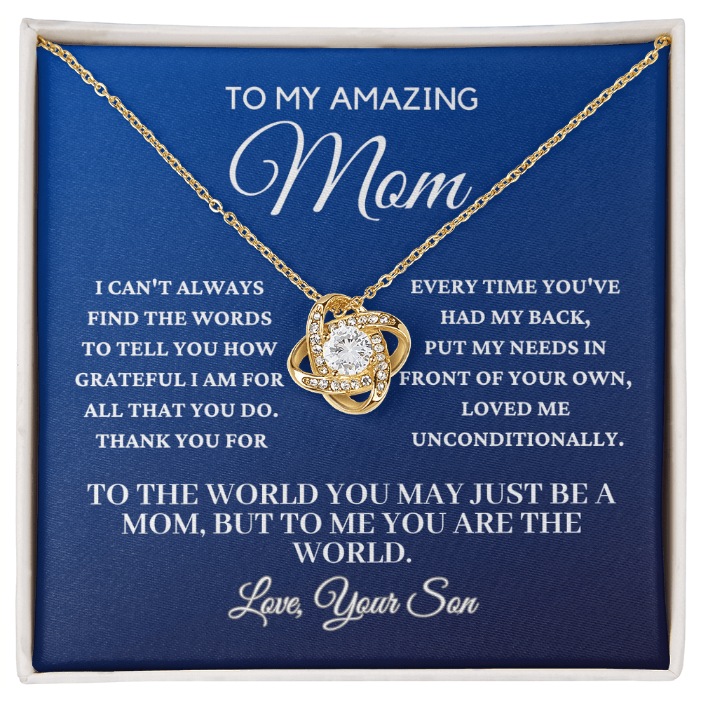 To My Amazing Mom From Son - Beautiful Necklace Gift