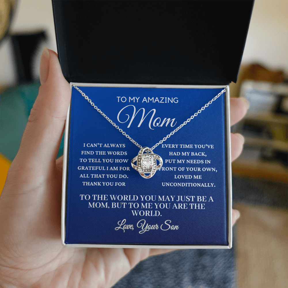 To My Amazing Mom From Son - Beautiful Necklace Gift