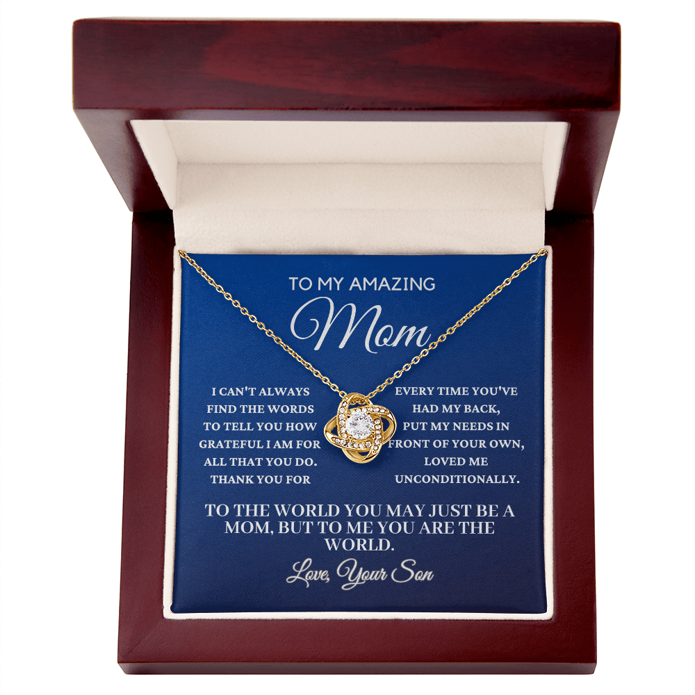 To My Amazing Mom From Son - Beautiful Necklace Gift