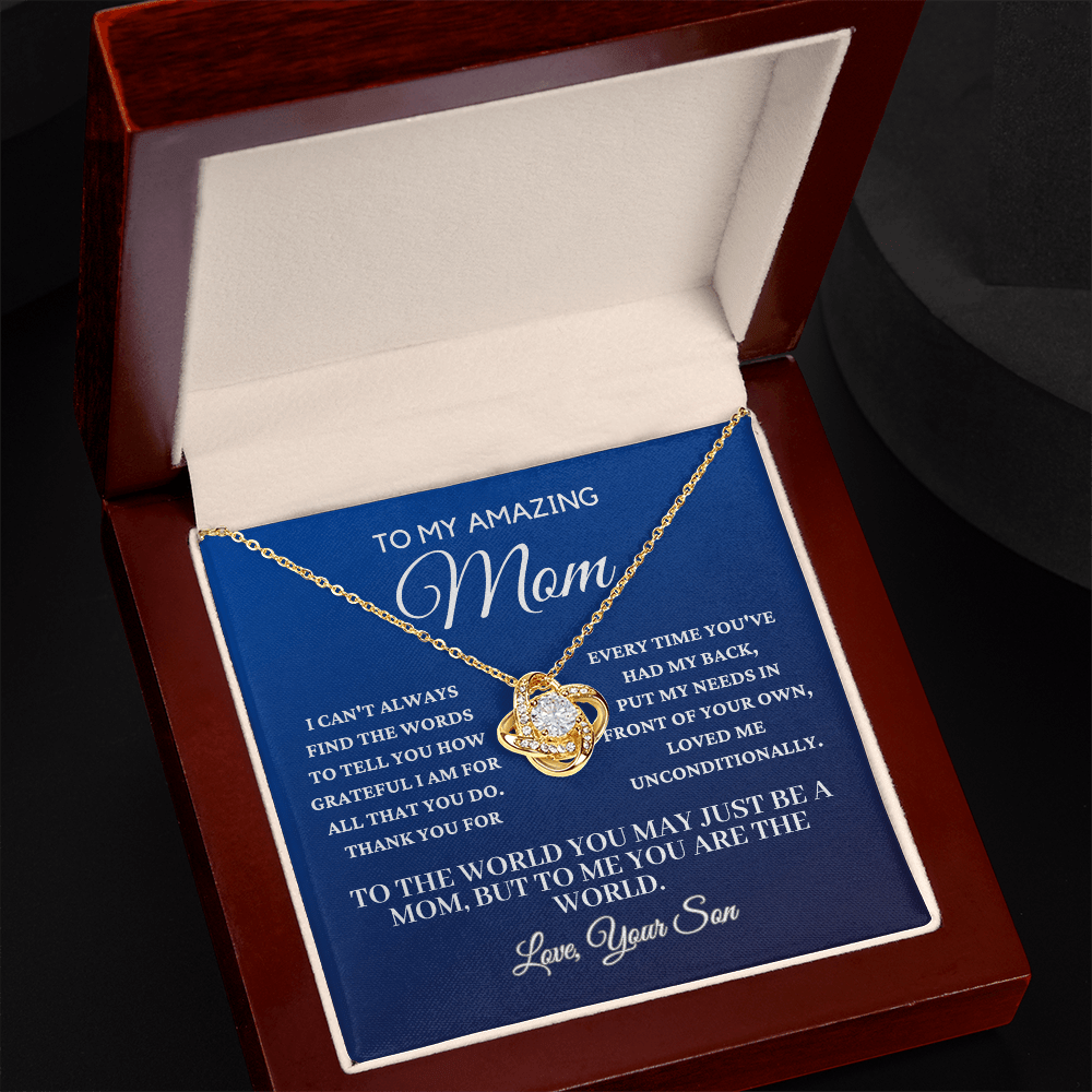 To My Amazing Mom From Son - Beautiful Necklace Gift