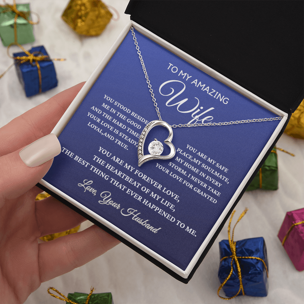To My Amazing Wife - Forever Love Necklace - Gift From Husband