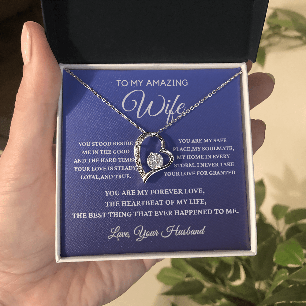 To My Amazing Wife - Forever Love Necklace - Gift From Husband