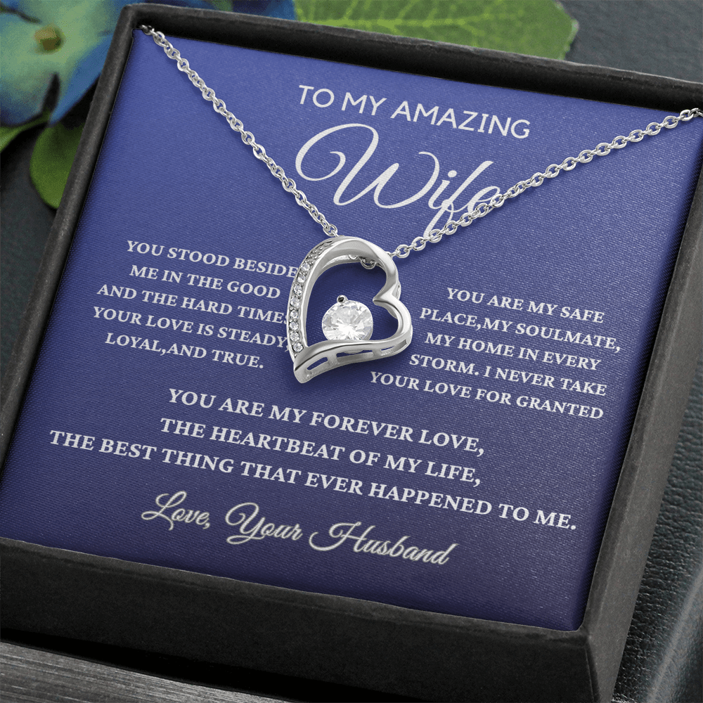 To My Amazing Wife - Forever Love Necklace - Gift From Husband