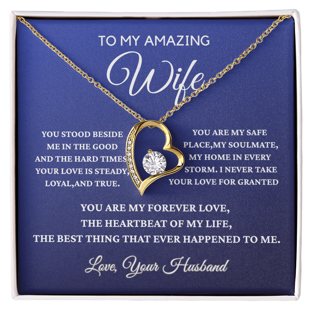 To My Amazing Wife - Forever Love Necklace - Gift From Husband
