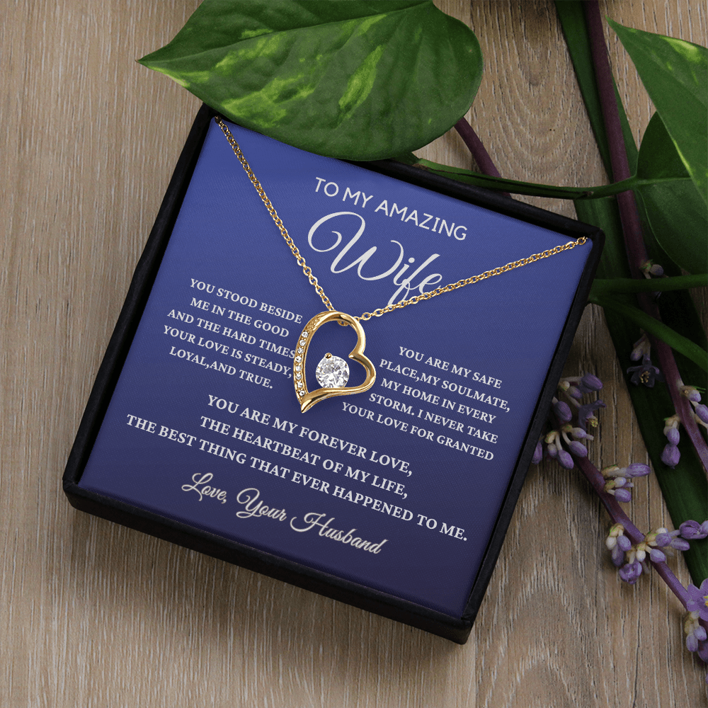To My Amazing Wife - Forever Love Necklace - Gift From Husband