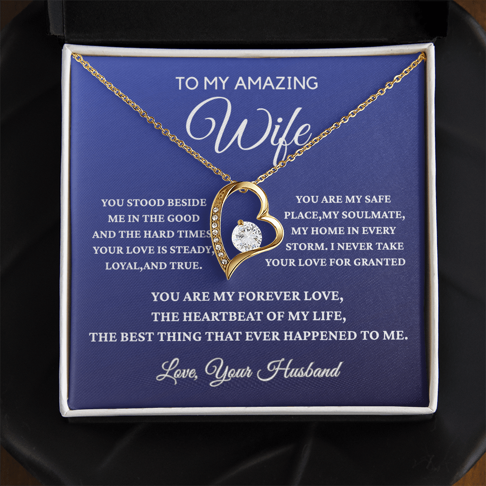 To My Amazing Wife - Forever Love Necklace - Gift From Husband