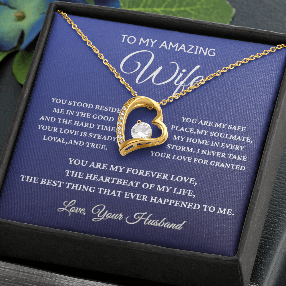 To My Amazing Wife - Forever Love Necklace - Gift From Husband
