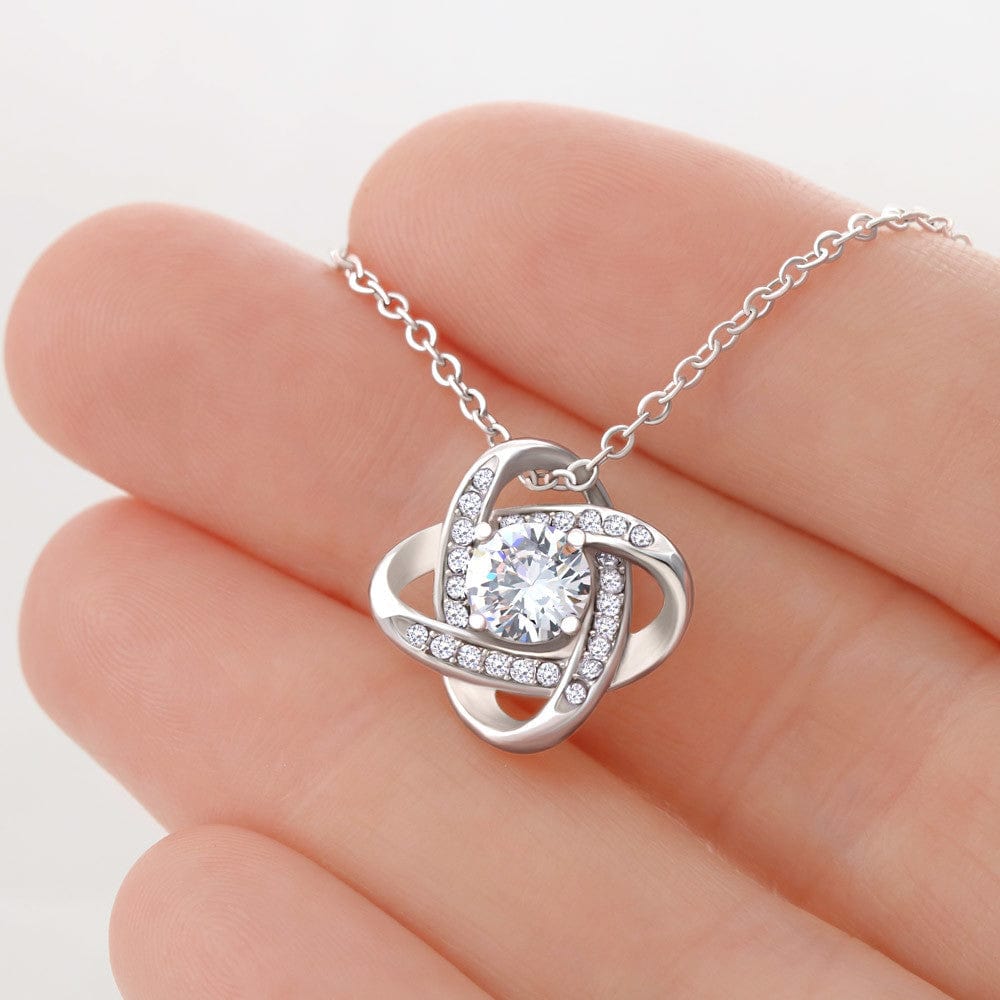 To My Beautiful Wife β Elegant Love Knot Necklace With Heartfelt Message Card | Romantic Gift For Wife From Husband