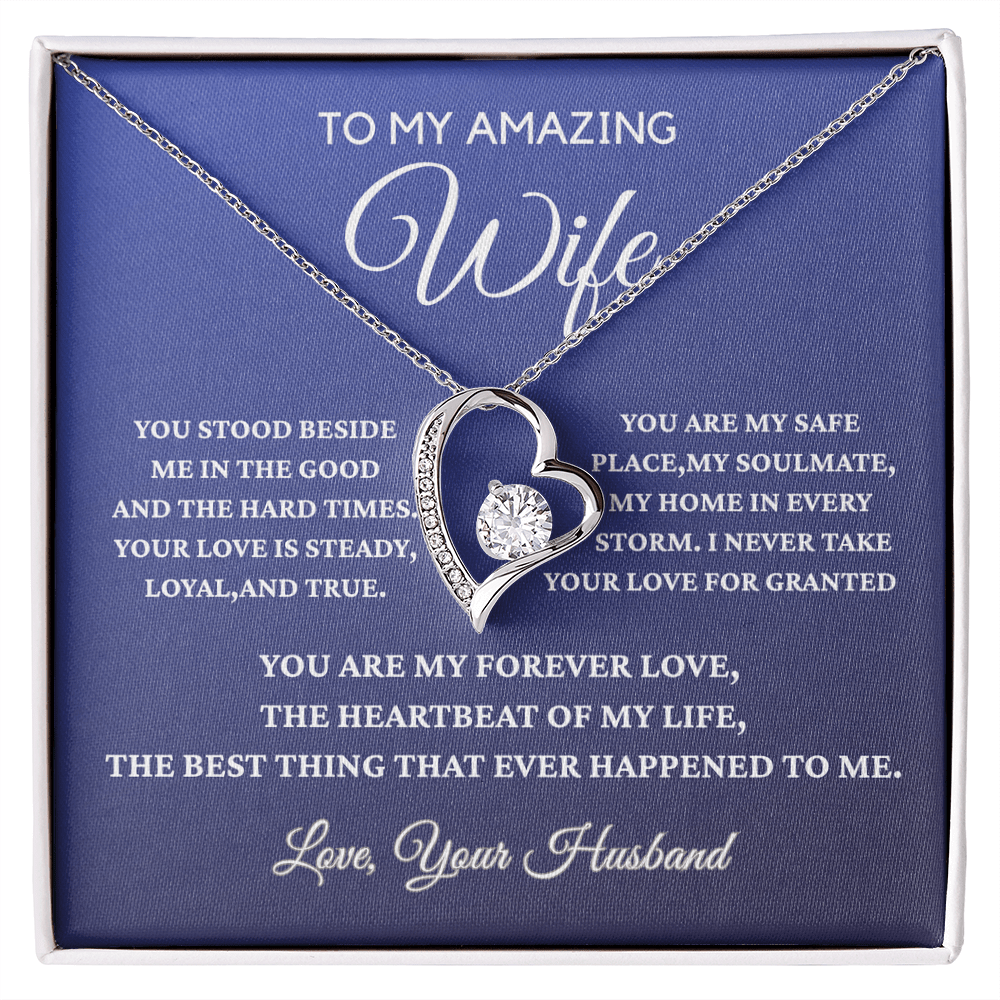 To My Amazing Wife - Forever Love Necklace - Gift From Husband