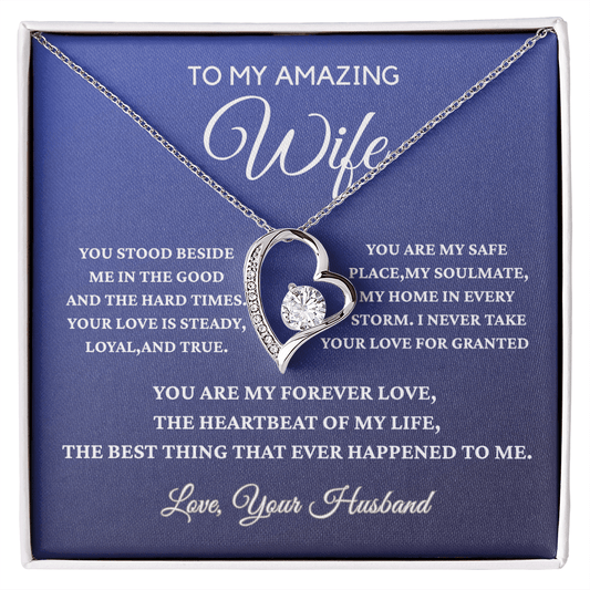 To My Amazing Wife - Forever Love Necklace - Gift From Husband