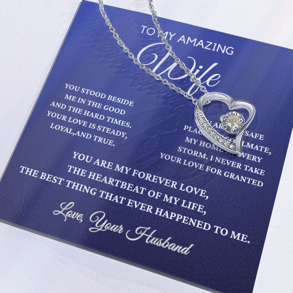 To My Amazing Wife - Forever Love Necklace - Gift From Husband